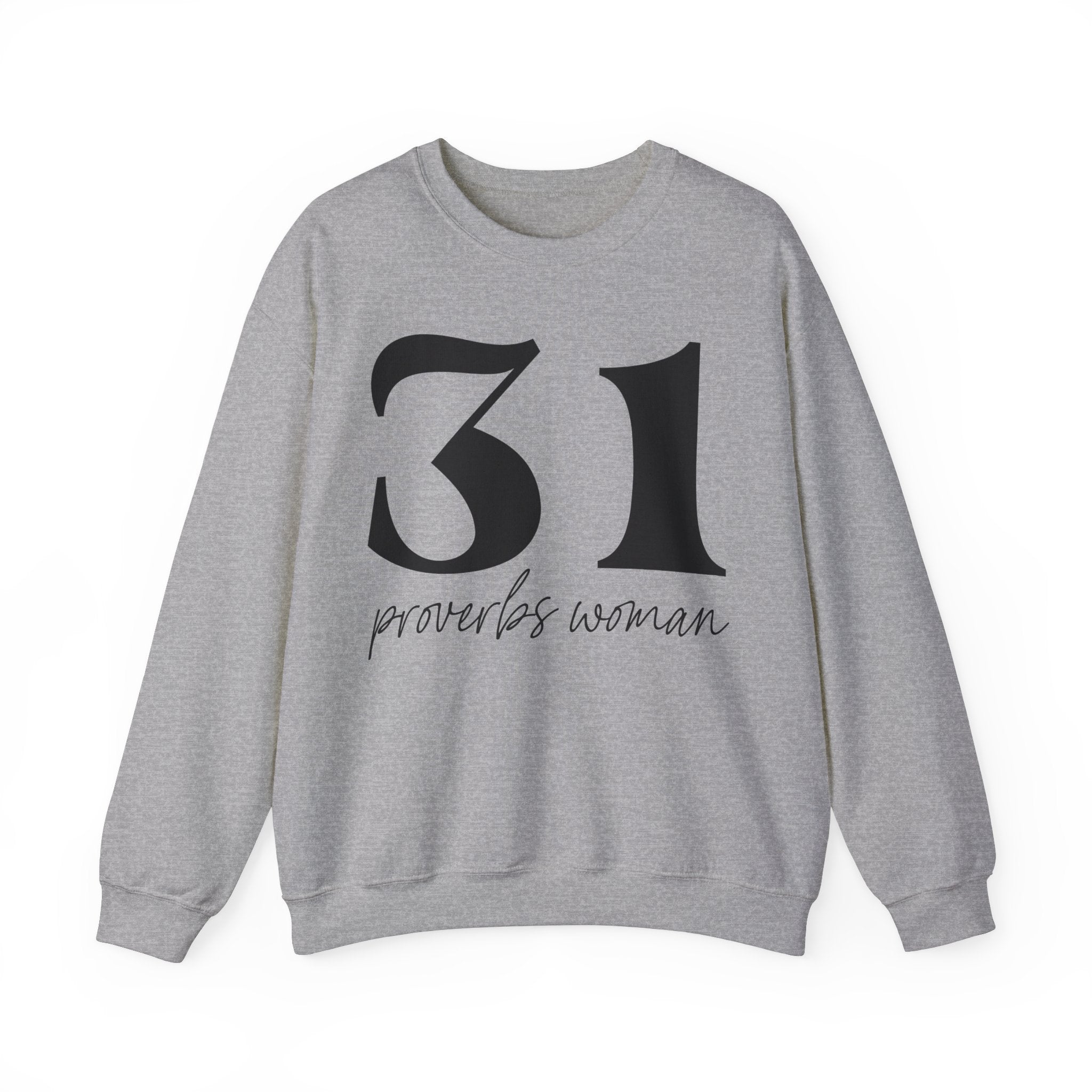 31 proverb woman Unisex Heavy Blend™ Crewneck Sweatshirt