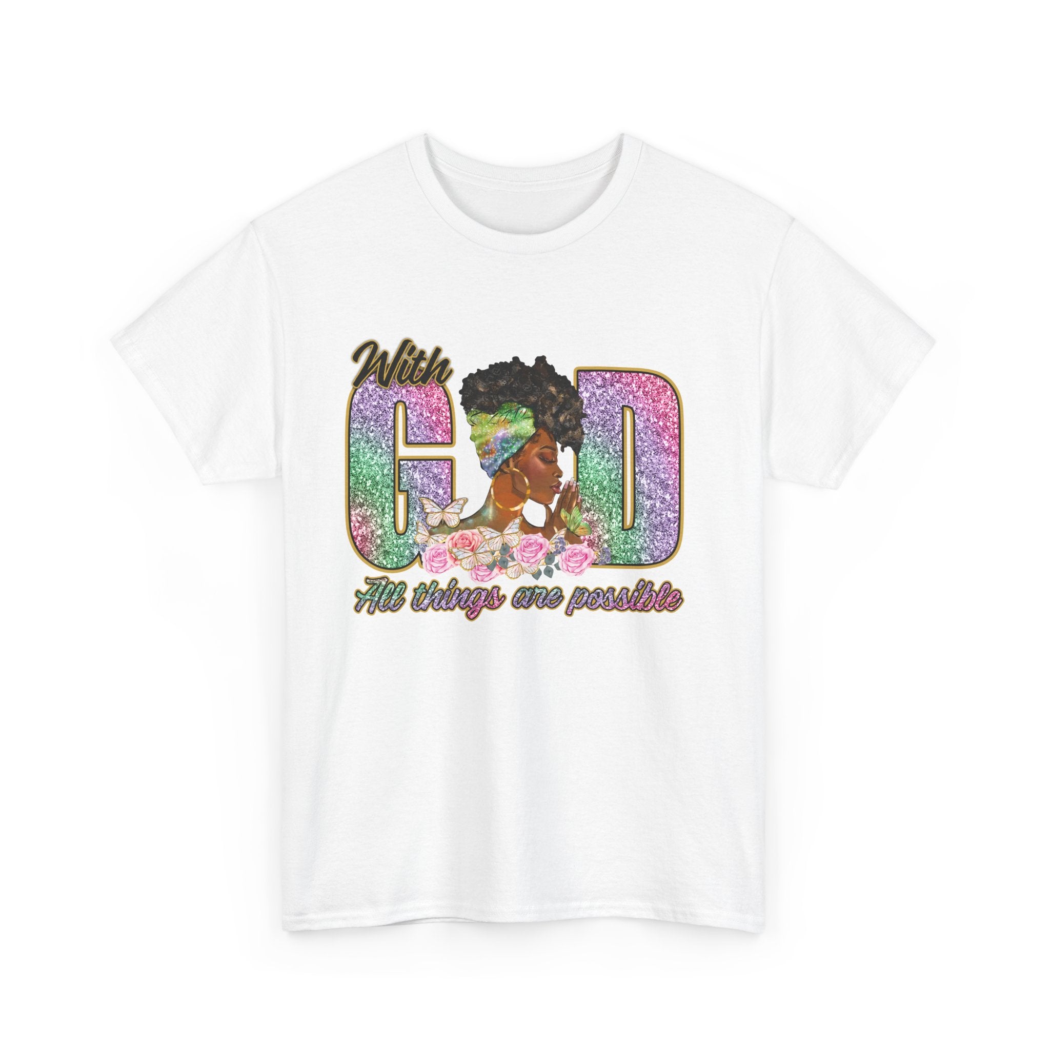 Christian Unisex Tee - With God All Things Are Possible