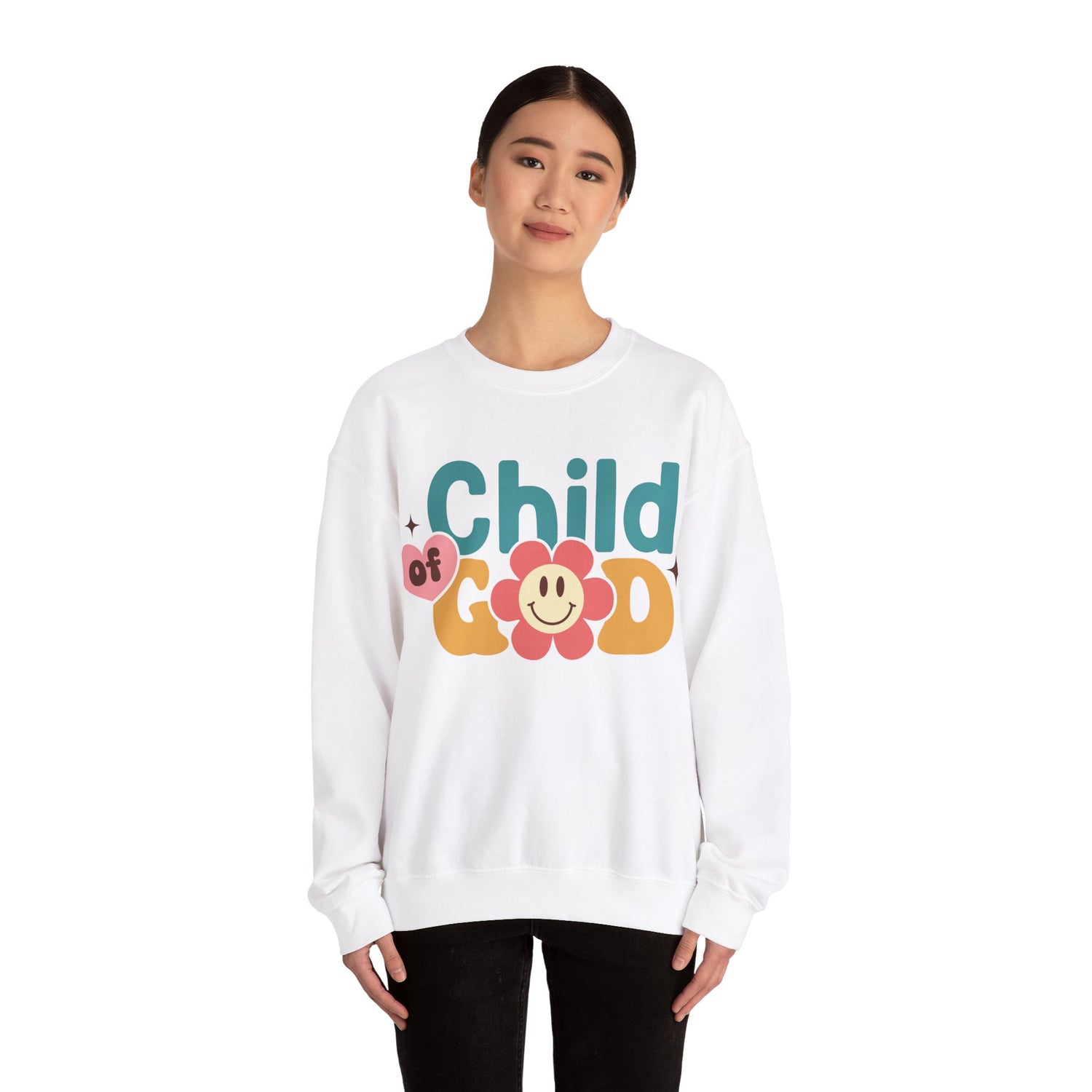 God is good; Unisex Heavy Blend™ Crewneck Sweatshirt