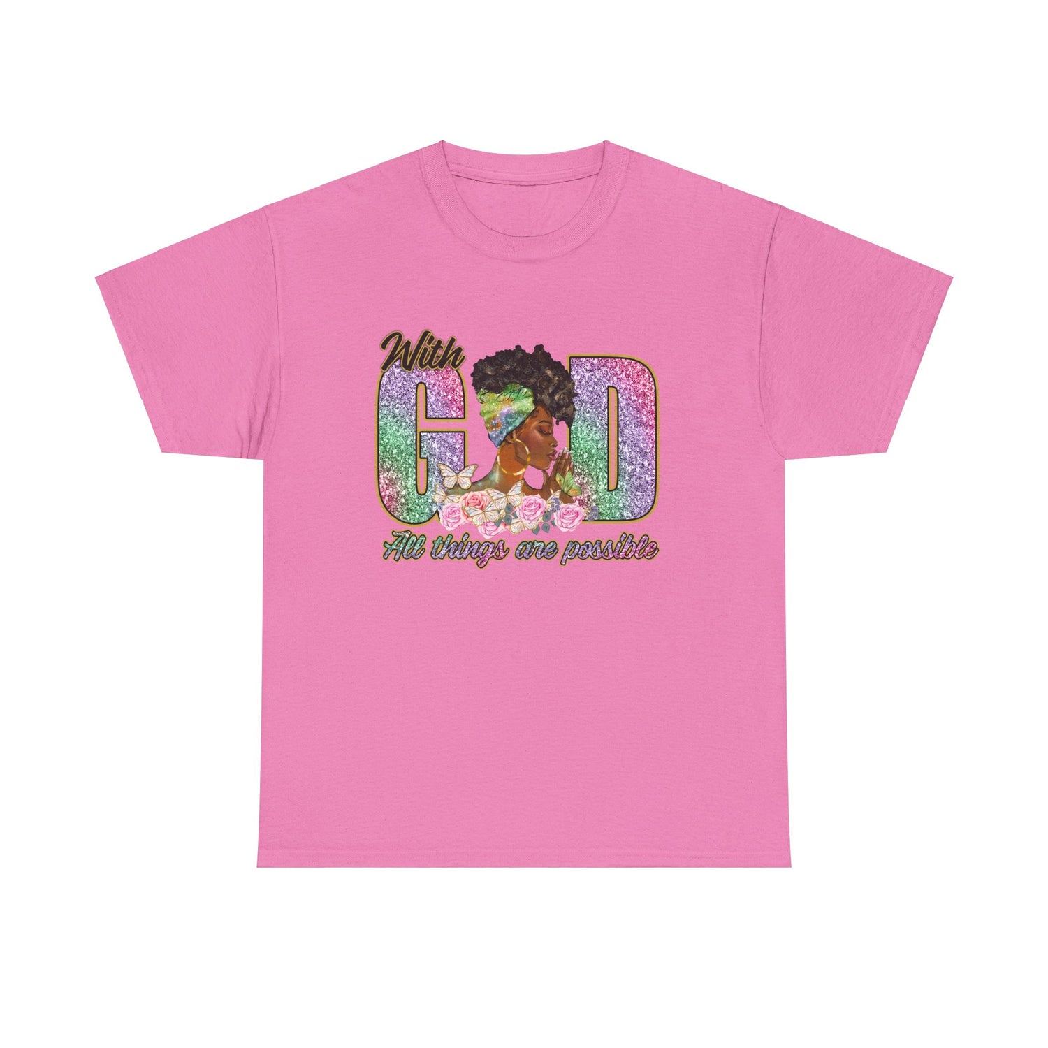 Christian Unisex Tee - With God All Things Are Possible