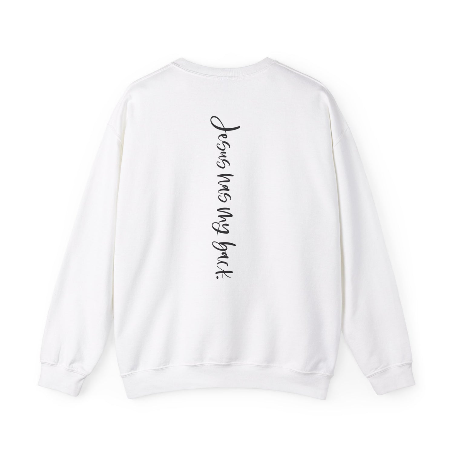 Jesus has my back; Unisex Heavy Blend™ Crewneck Sweatshirt