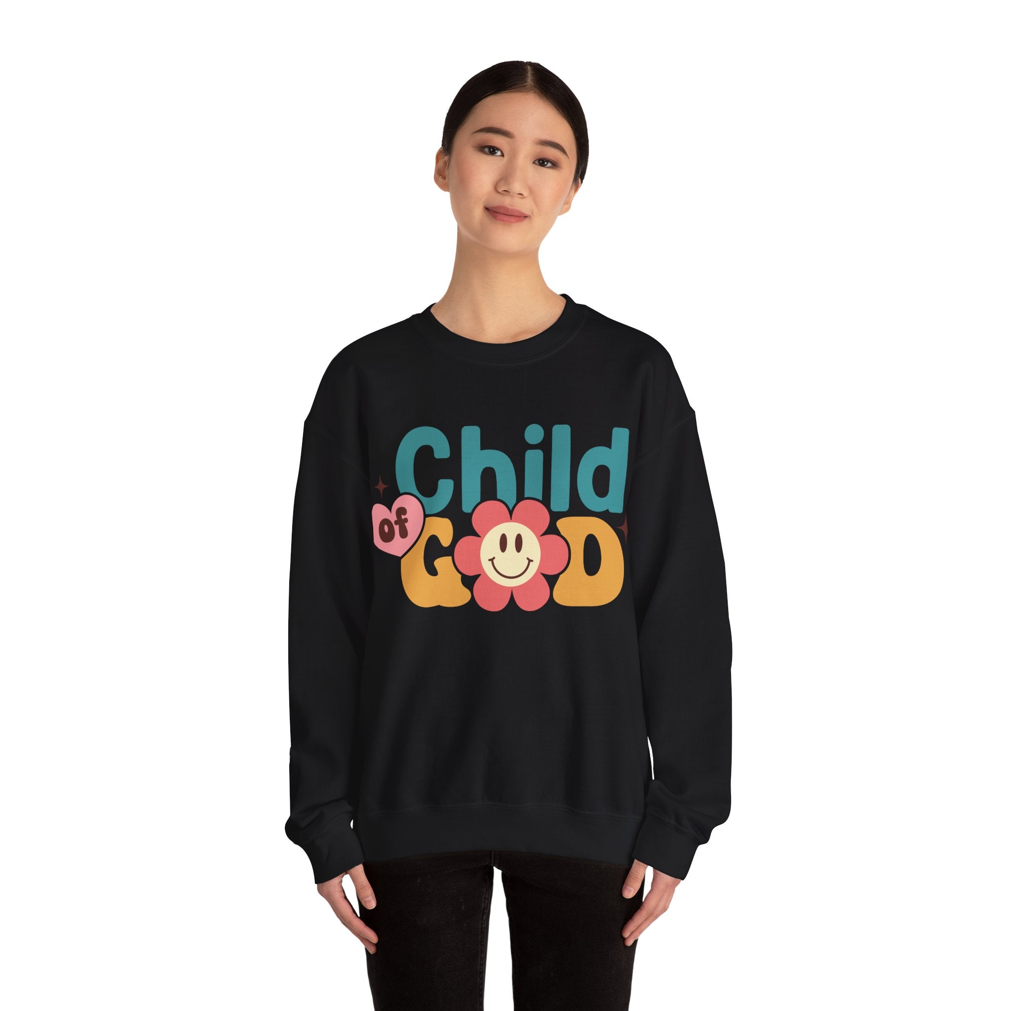God is good; Unisex Heavy Blend™ Crewneck Sweatshirt