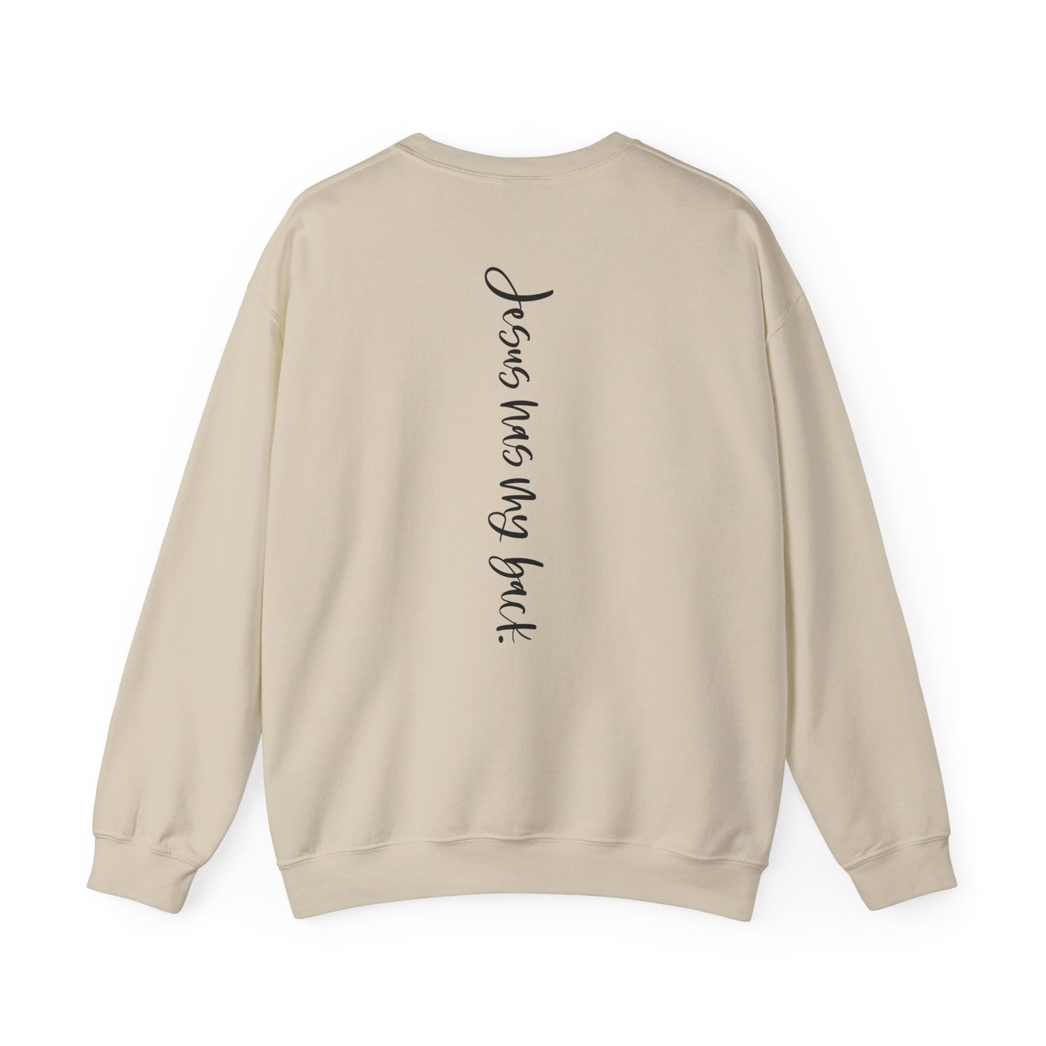 Jesus has my back; Unisex Heavy Blend™ Crewneck Sweatshirt