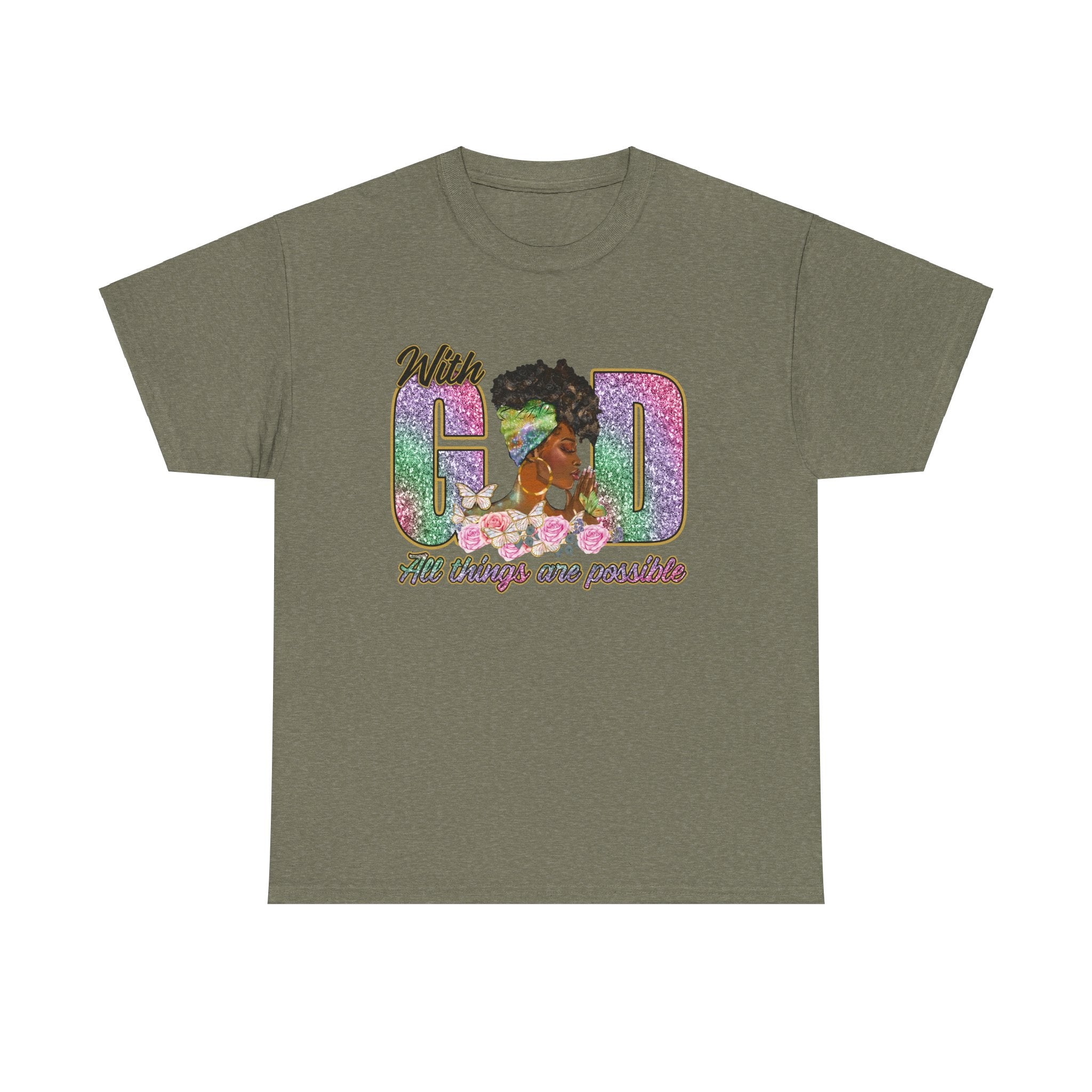 Christian Unisex Tee - With God All Things Are Possible