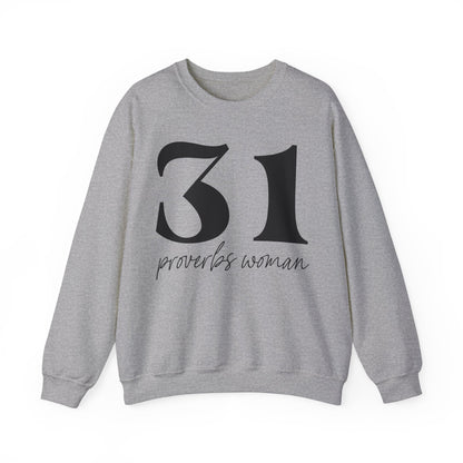 31 proverb woman Unisex Heavy Blend™ Crewneck Sweatshirt