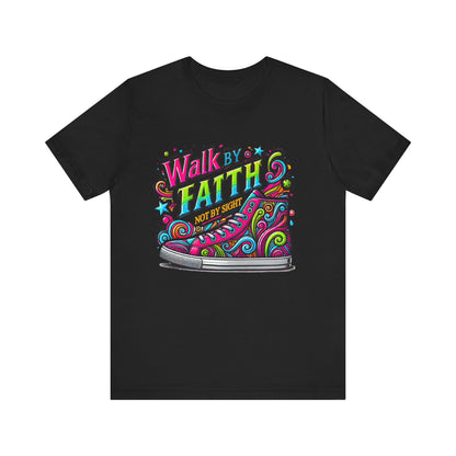 Unisex Jersey Short Sleeve Tee ‘Walk by faith”