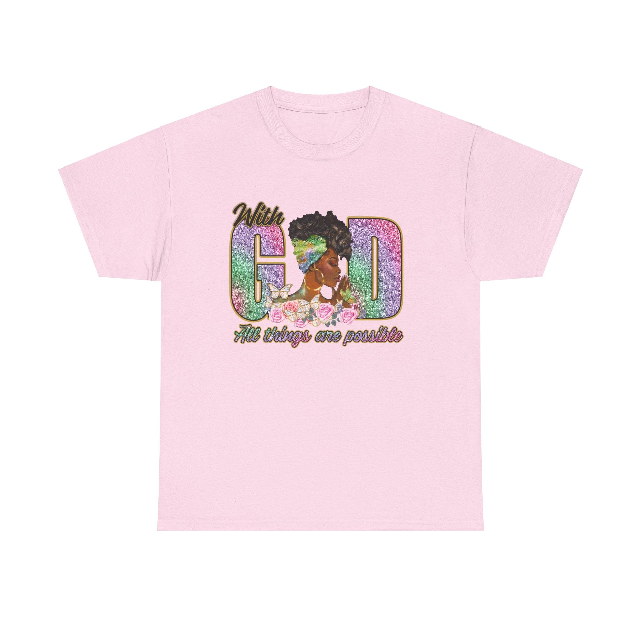 Christian Unisex Tee - With God All Things Are Possible